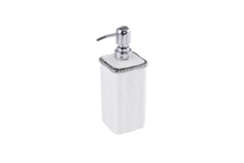 PB - Soap Pump - 7,6x7,6x20,3cm - VANITY ACCESSORIES WITH SILVER BEADS