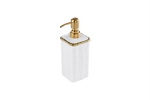 PB - Soap Pump - 7,6x7,6x20,3cm - VANITY ACCESSORIES WITH GOLD BEADS