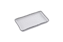 PB - Rectangular Tray - 25,4x14,6x2,5cm - VANITY ACCESSORIES WITH SILVER BEADS