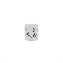 SGN - Tea Light Holder Snow Crystal - White - S - Ø6,5x7,5cm