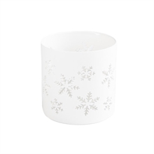 SGN - Tea Light Holder Snow Crystal - White - L - Ø10x10cm