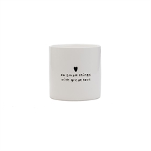 SGN - Tea Light Holder Do small things with great love - White - L - Ø10x10cm