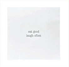 SGN - Paper napkin lunch eat good laugh often - 16,5x16,5cm