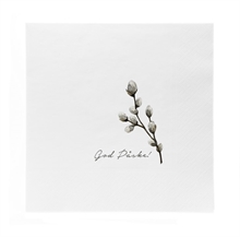 SGN - paper napkin lunch pussy willows god påske - 16,5x16,5cm