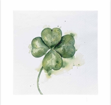 SGN - paper napkin lunch clover - 16,5x16,5cm