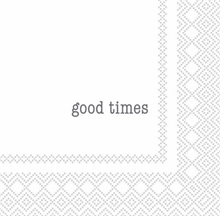 SGN - paper napkin coctail  good times - 12,5x12,5cm