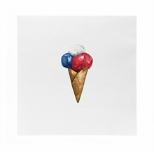 SGN - paper napkin lunch  ice cream - 16,5x16,5cm
