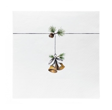SGN - paper napkin lunch christmas bells - 16,5x16,5cm