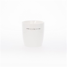 SGN - mug white big  coffee is a hug - 10,5x10,5cm - 450ml