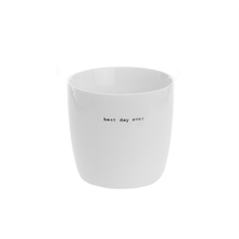 SGN - mug white  best day ever - 9x9cm - 300 ml