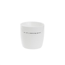 SGN - mug white so not a morning person - 9x9cm - 300 ml