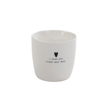 SGN - mug white i wish you lived next door - 9x9cm - 300 ml