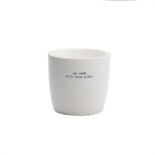 SGN - mug white Un café - 9x9cm - 300 ml