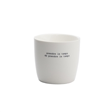 SGN - mug white prendre le temps de prendre le temps - 9x9cm - 300 ml