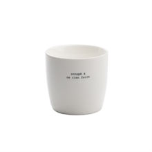 SGN - mug white occupé à ne rien faire - 9x9cm - 300 ml