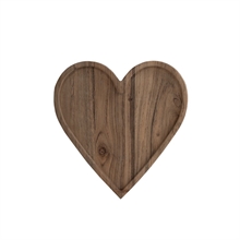 SGN - heart tray acacia wood - 25x25x1,5cm