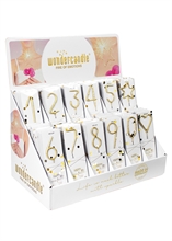 WDC - Confetti  assortment - Gold - 144 Wondercandle® classic