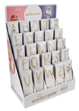 WDC - Letters Confetti Assortment - Gold - 150 Wondercandle® classic