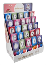 WDC - Letters Multicolor Assortment - Grey - 150 Wondercandle® classic