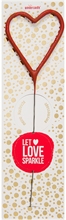 ''WDC - Heart ''Let love sparkle'' - Red - Spotlight - Wondercandle®''