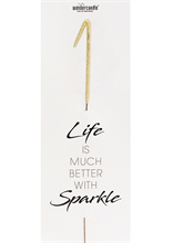 WDC - 1 GIANT - Gold - Life is much better with sparkle - Wondercandle®