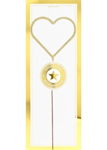 WDC - Heart GIANT - Gold / White - Gold piece Wondercandle®