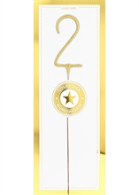 WDC - 2 GIANT - Gold / White - Gold piece Wondercandle®