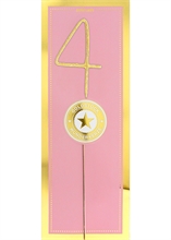 WDC - 4 GIANT - Gold / Pink - Gold piece Wondercandle®