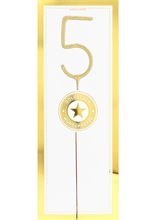 WDC - 5 GIANT - Gold / White - Gold piece Wondercandle®