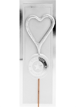 WDC - Heart MINI - Silver - Platinum - Wondercandle® mini