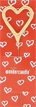 WDC - Heart - Gold / Red - Wondercandle® mini