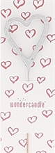 WDC - Heart - Silver / White - Wondercandle® mini