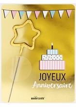 WDC - Joyeux Anniversaire - Gold - Mini Wondercard