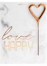 WDC - Love, happy - Marble - Mini Wondercard