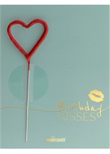 WDC - Birthday Kisses - Green Birthday Greetings - Mini Wondercard