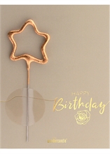 WDC - Happy Birthday - Sand Birthday Greetings - Mini Wondercard