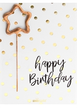 WDC - happy Birthday - Polka Dots - Mini Wondercard