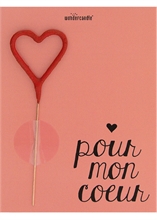 WDC - Pour mon coeur - Pastel Red - Mini Wondercard