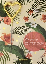 WDC - Happy Birthday - Wild Flowers - Mini Wondercard