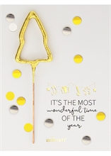 WDC - It's the most wonderful time - White - Christmas Confetti Mini Wondercard