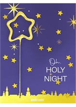 WDC - Oh holy night - Purple - Christmas Confetti - Mini Wondercard