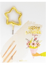 WDC - Happy Birthday - Bouquet - Mini Wondercard