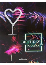 WDC - Birthday Kisses - Neon light - Mini Wondercard