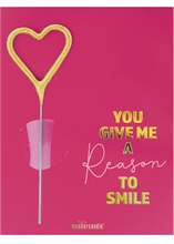 WDC - You give me a reason to smile - Bold - Mini Wondercard