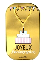 WDC - Joyeux Anniversaire - Gold sparkles - Wondercake