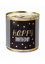 WDC - Happy Birthday - Gold dots Black & White Edition - Brownie - Cancake