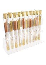 WDC - Sparkle Inside assortment - Rose Gold / Gold- 30 tubes with party candle