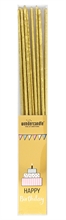 WDC - Set of 10 - Happy Birthday - Gold - sparklers - 30cm