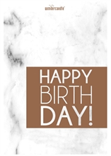 WDC - Happy Birthday XL - Postcard Marble Edition