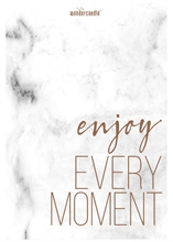 WDC - Enjoy every moment XL - Postcard Marble Edition